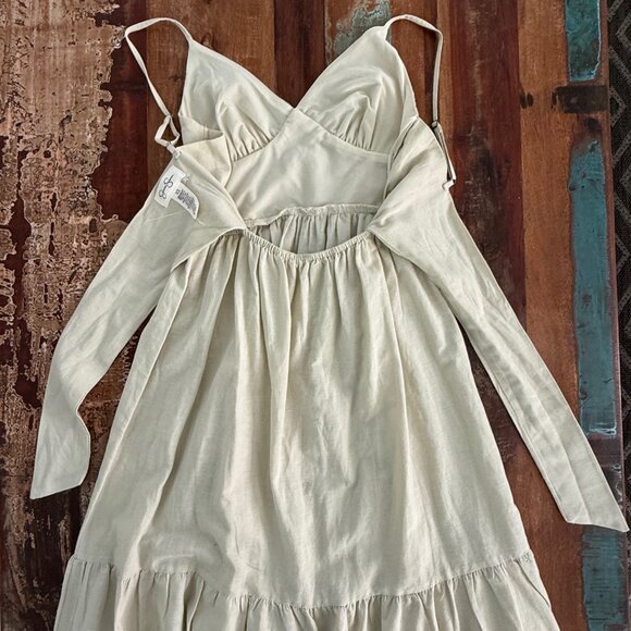 NWT Jessica Simpson Linen Blend Tiered Dress Size XS - Picture 11 of 13